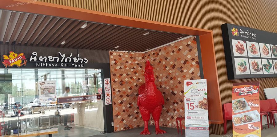 @นิตยาไก่ย่าง ไม้กรุผนัง