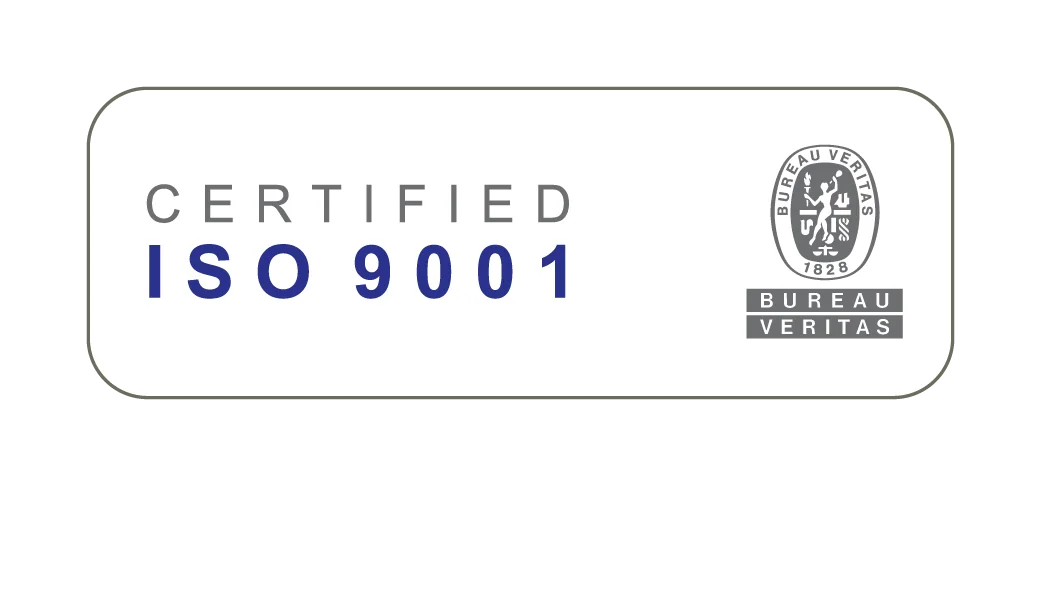 Certified ISO 9001 Bureau Veritas