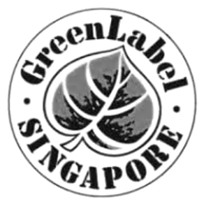 ตราสัญลักษณ์ Green Label Singapore ฉลากเขียวสิงคโปร์ เวอร์ชันขาวดำ